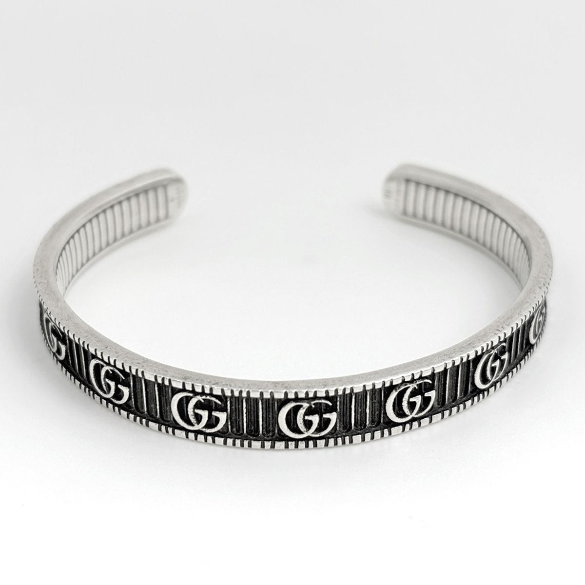 Gucci GG Marmont Bangle Double 925 Sterling Silver Bracelet — view 2