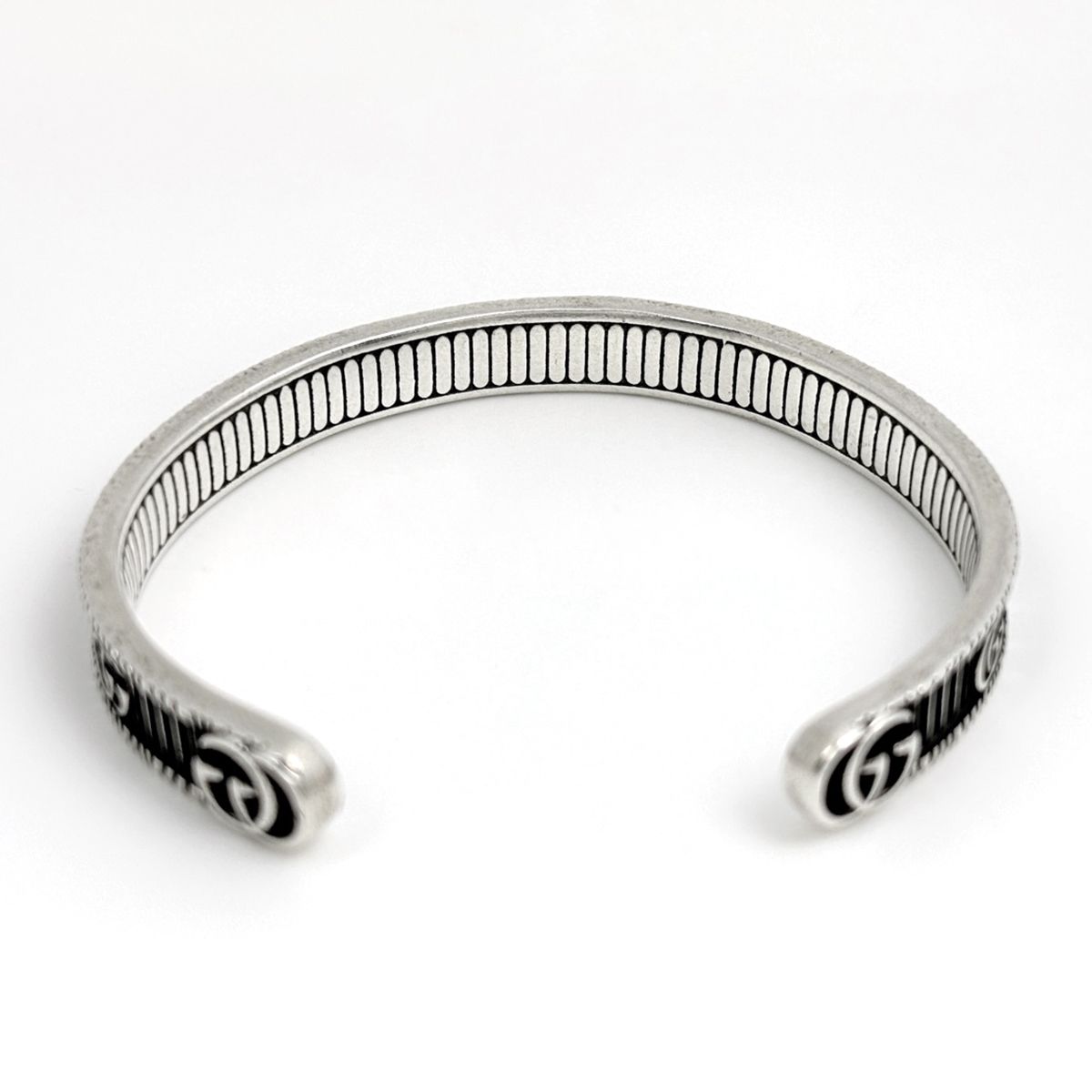 Gucci GG Marmont Bangle Double 925 Sterling Silver Bracelet — view 3