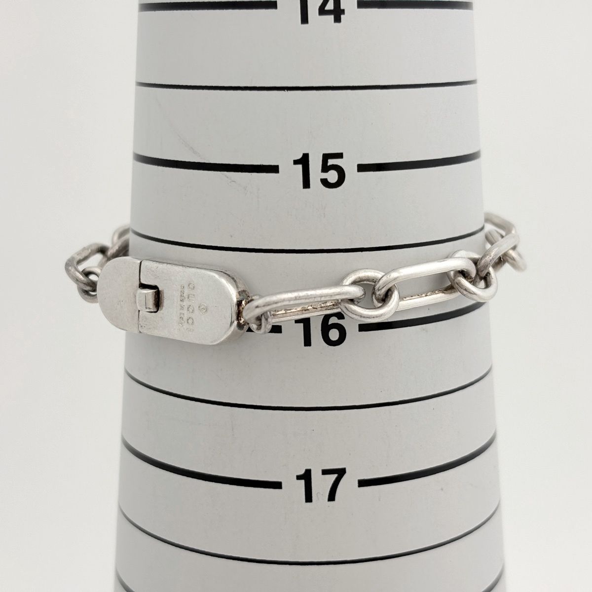 Gucci Logo Chain Bracelet 925 Sterling Silver — view 4