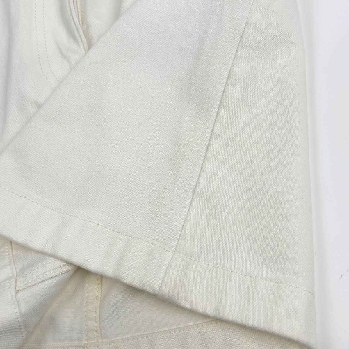 Louis Vuitton Monogram Mini Skirt Denim Mini Cotton Polyurethane White — view 3