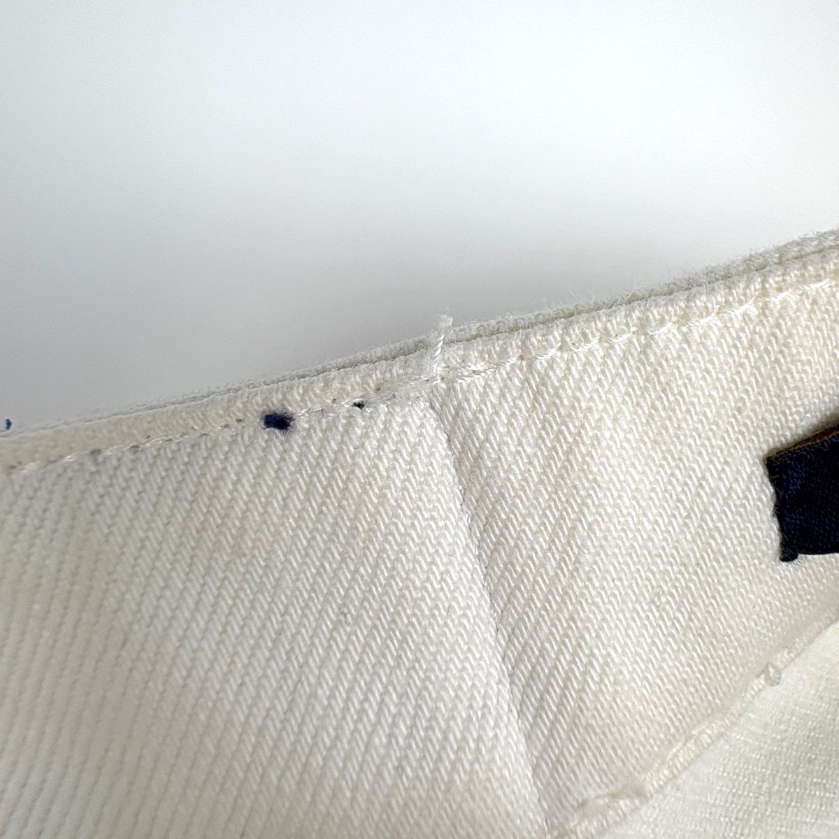 Louis Vuitton Monogram Mini Skirt Denim Mini Cotton Polyurethane White — view 6