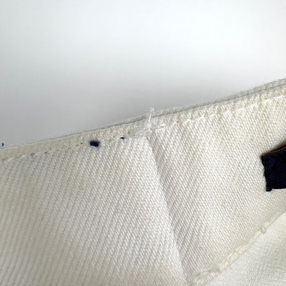 Louis Vuitton Monogram Mini Skirt Denim Mini Cotton Polyurethane White — view 6