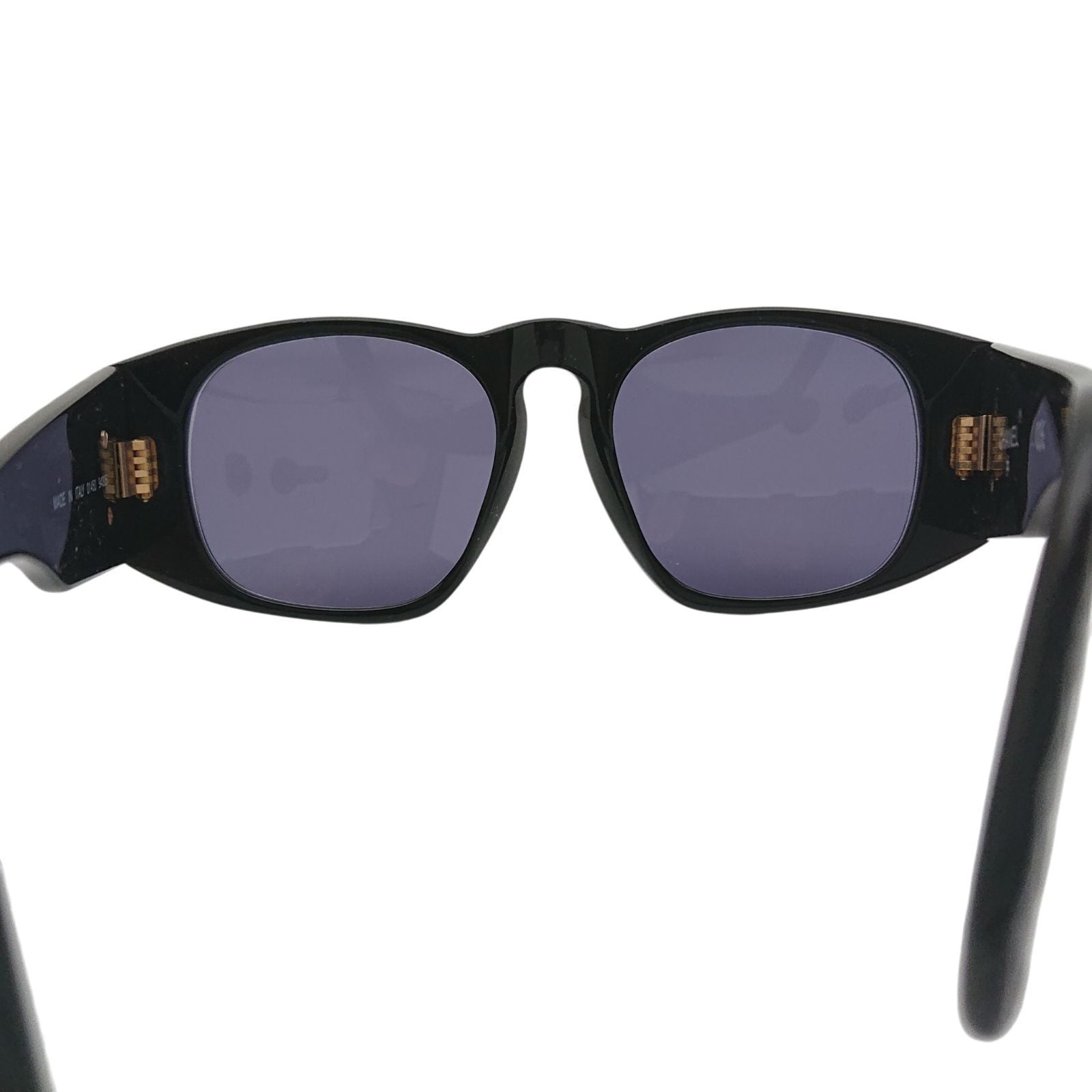 Chanel CC Logo Sunglasses Black Gold Eyewear — view 4