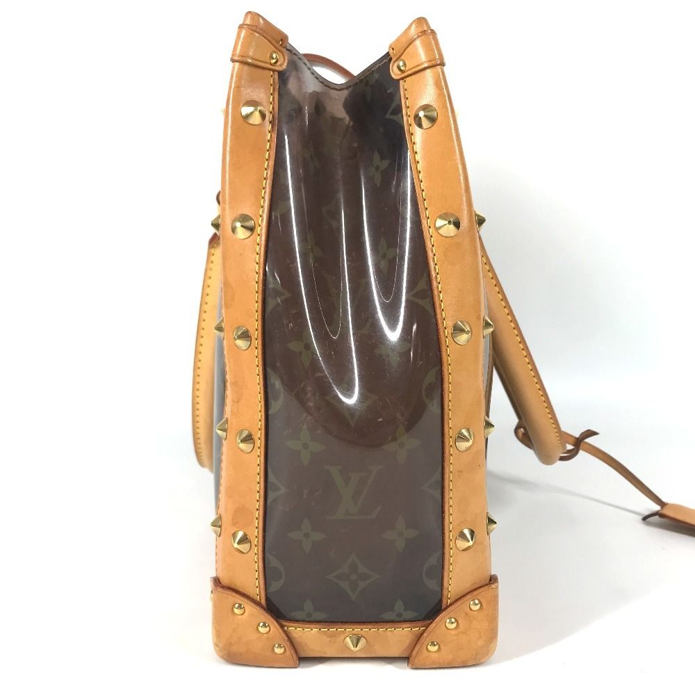Louis Vuitton Shoulder Bag Neo Cabas Amble MM Monogram Vinyl Leather Brown — view 4