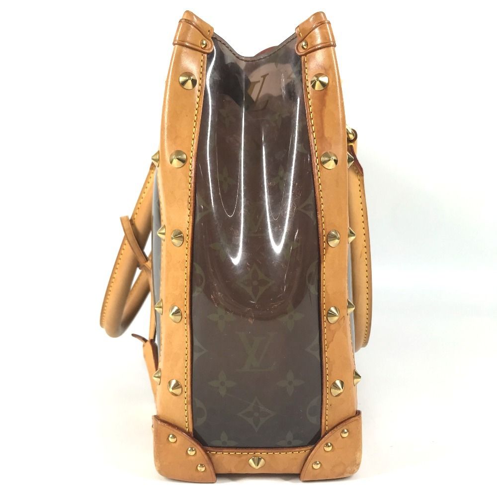 Louis Vuitton Shoulder Bag Neo Cabas Amble MM Monogram Vinyl Leather Brown — view 3