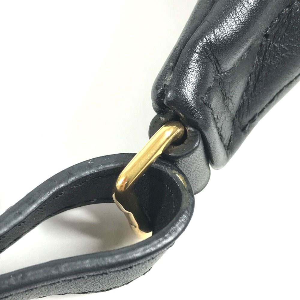Louis Vuitton Belt Bag Leather Black — view 8