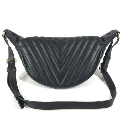Louis Vuitton Belt Bag Leather Black — view 2