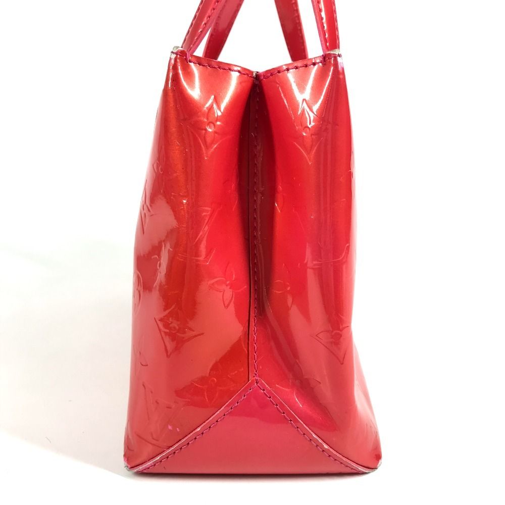 Louis Vuitton Handbag Wilshire Blue Bird Monogram Vernis Canvas Rose Pop Pink — view 4