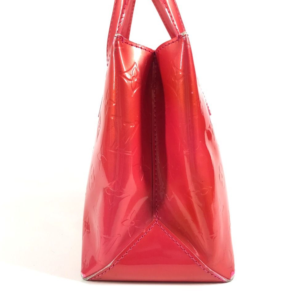 Louis Vuitton Handbag Wilshire Blue Bird Monogram Vernis Canvas Rose Pop Pink — view 3
