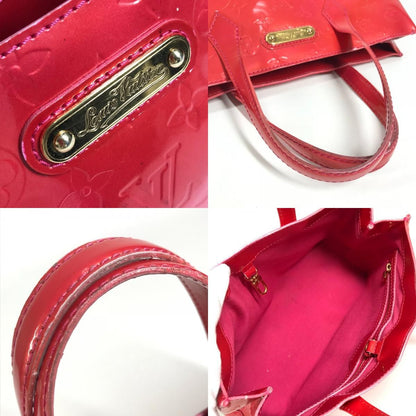 Louis Vuitton Handbag Wilshire Blue Bird Monogram Vernis Canvas Rose Pop Pink — view 8