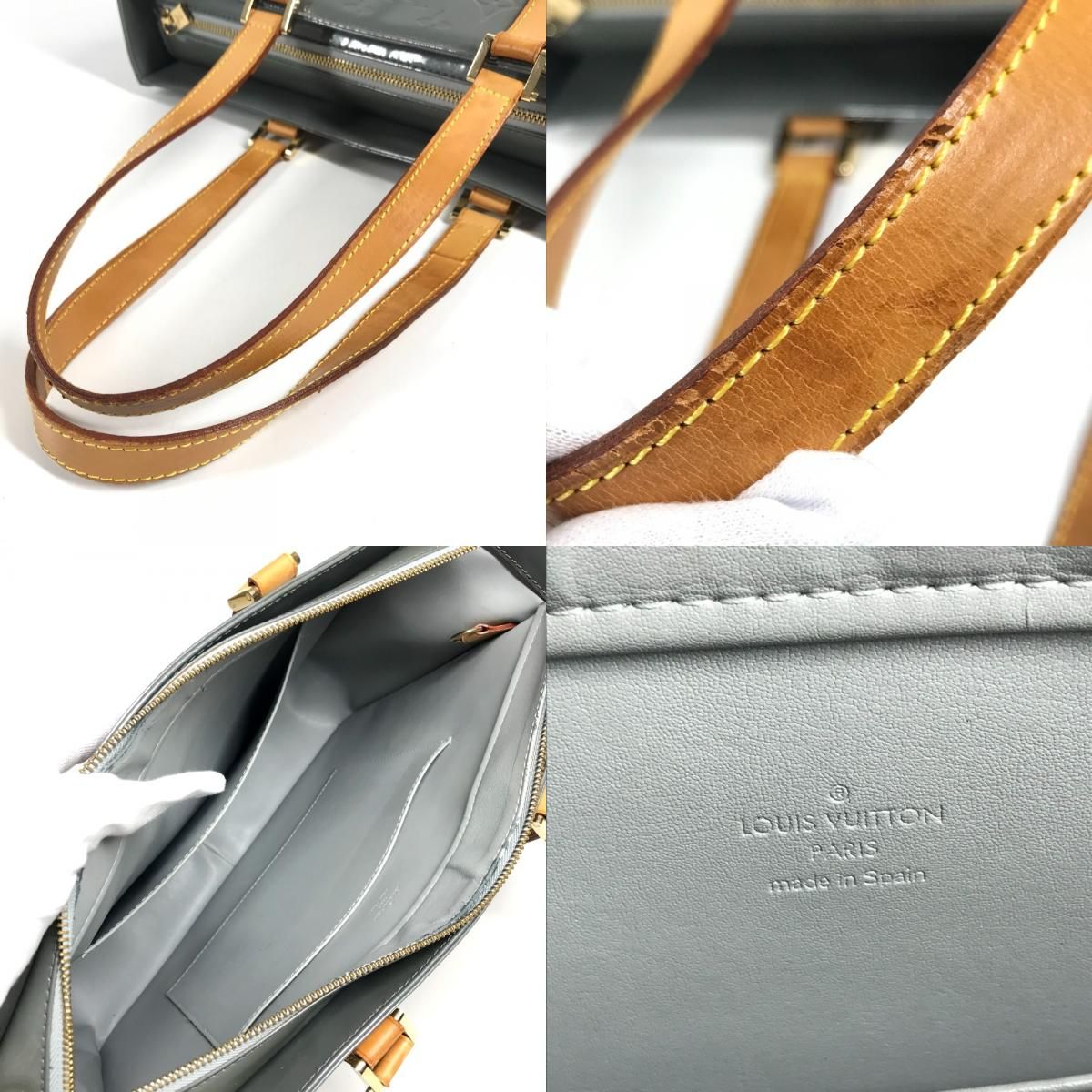 Louis Vuitton Tote Bag Columbus Monogram Vernis Gray — view 8