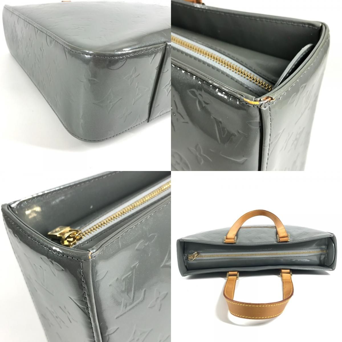 Louis Vuitton Tote Bag Columbus Monogram Vernis Gray — view 7