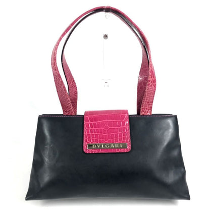 Bvlgari Shoulder Bag Logo Ruba Black — view 2