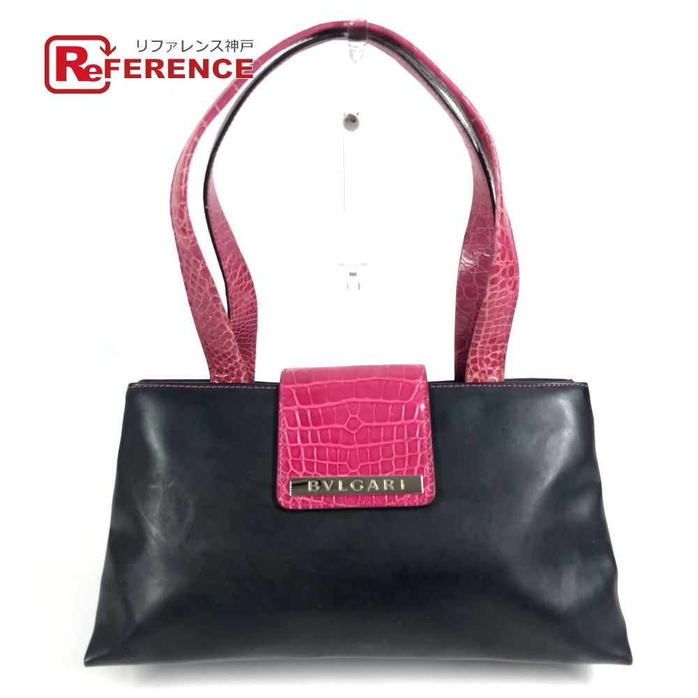 Bvlgari Shoulder Bag Logo Ruba Black