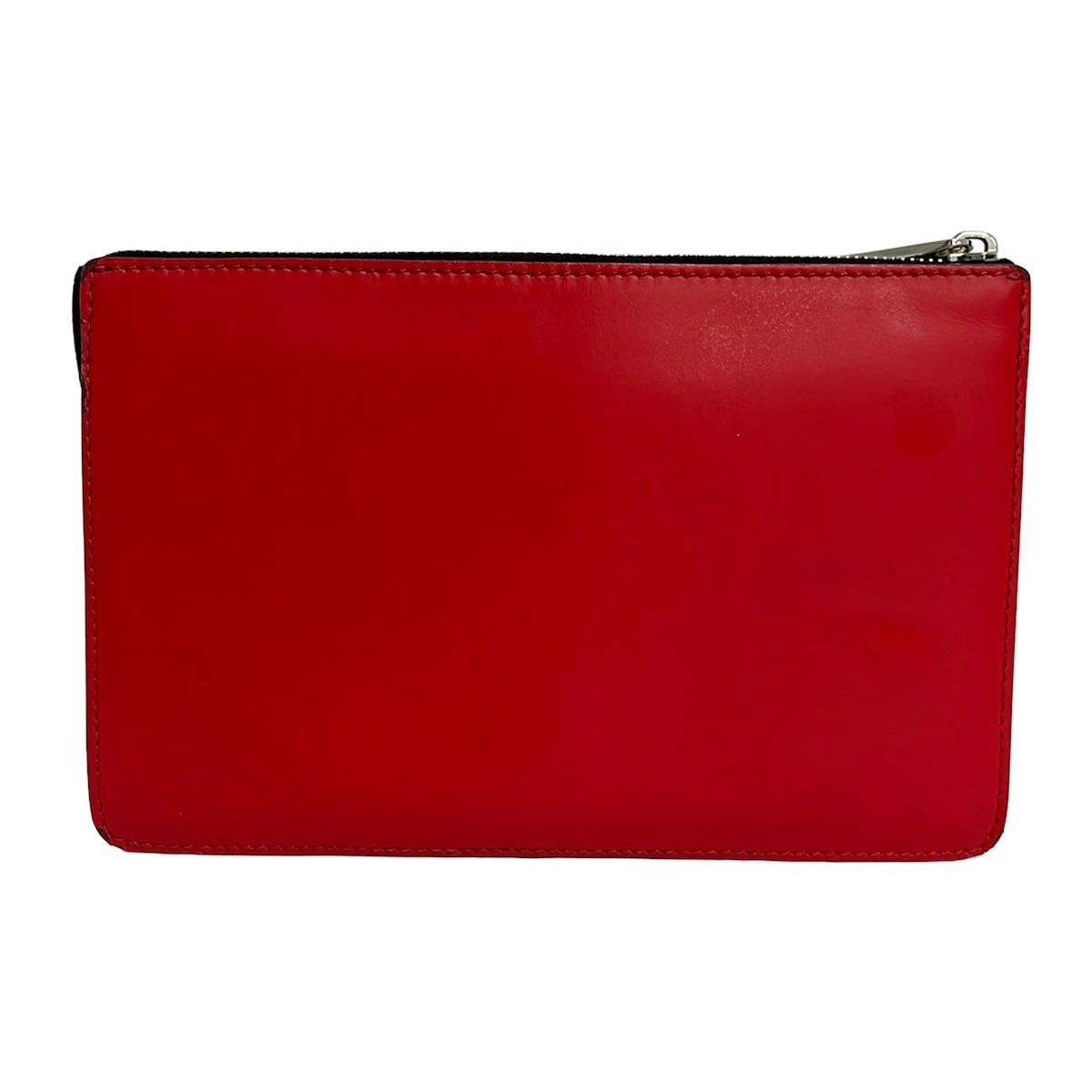 Fendi Clutch Bugs Red Black Leather — view 3