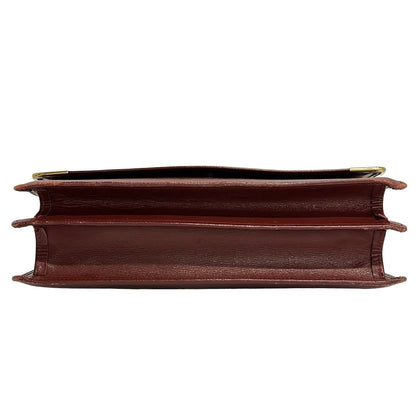 Cartier Shoulder Bag Must Line Bordeaux Gold Leather — view 5