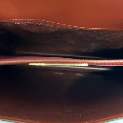 Cartier Shoulder Bag Must Line Bordeaux Gold Leather — view 7