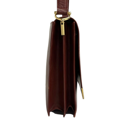 Cartier Shoulder Bag Must Line Bordeaux Gold Leather — view 4