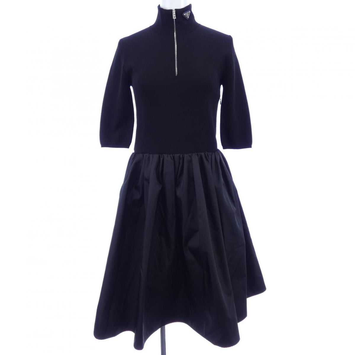 Prada Triangle Logo Dress