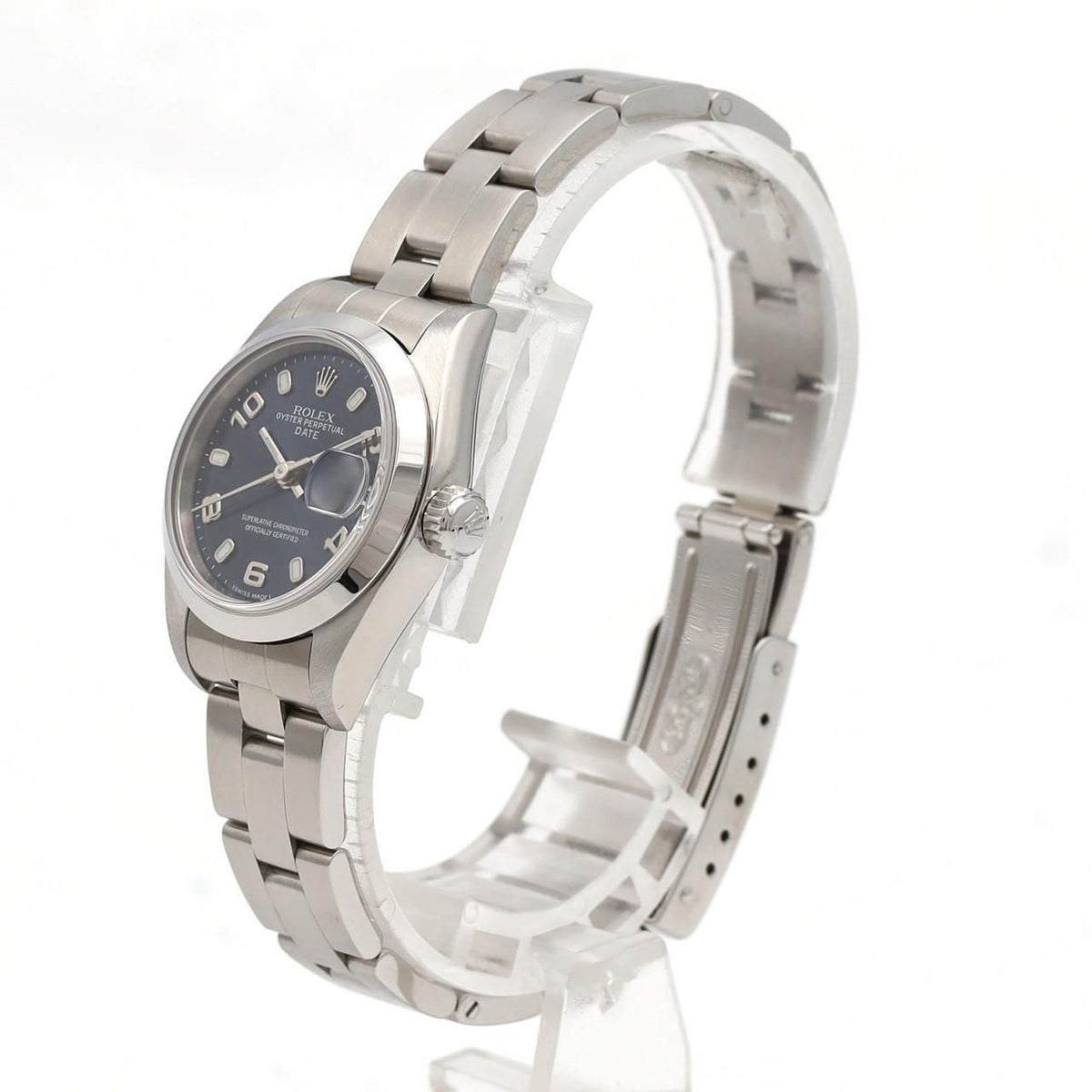 Rolex Oyster Perpetual Date SS Automatic P Number Watch — view 2