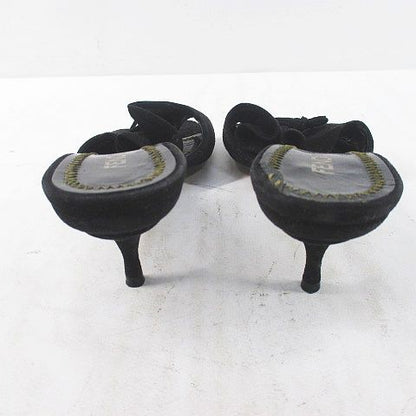Fendi Mules Ribbon Frill Black 36 — view 3