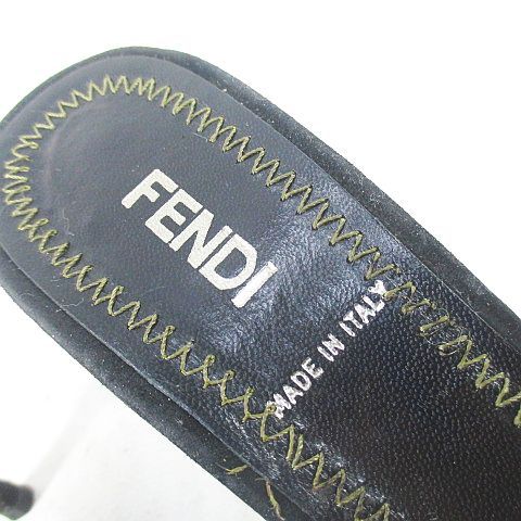 Fendi Mules Ribbon Frill Black 36 — view 7