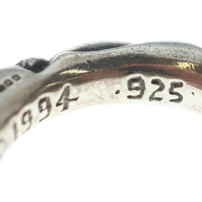 Chrome Hearts Scrl Band Scroll Ring Silver — view 6