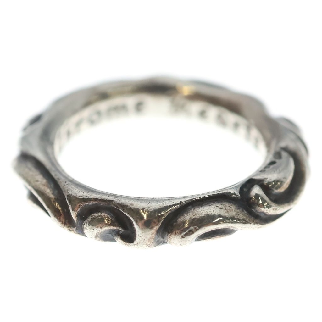 Chrome Hearts Scrl Band Scroll Ring Silver