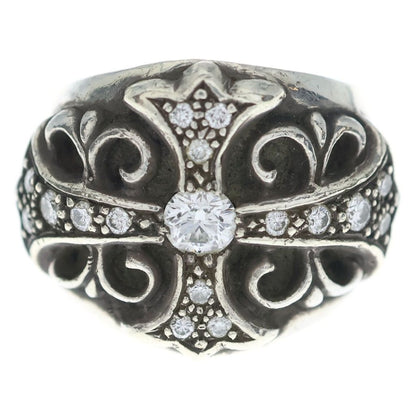 Chrome Hearts Keeper P Dia Ring Pave Diamond Silver — view 4
