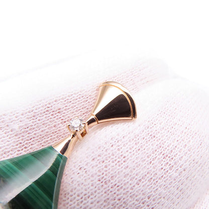 Bvlgari Earrings Diva's Dream Malachite Diamond Total 18K Pink Gold — view 6