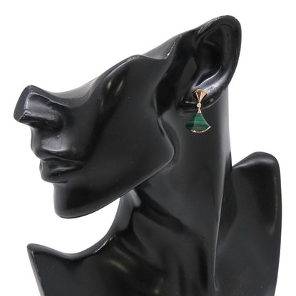 Bvlgari Earrings Diva's Dream Malachite Diamond Total 18K Pink Gold — view 4