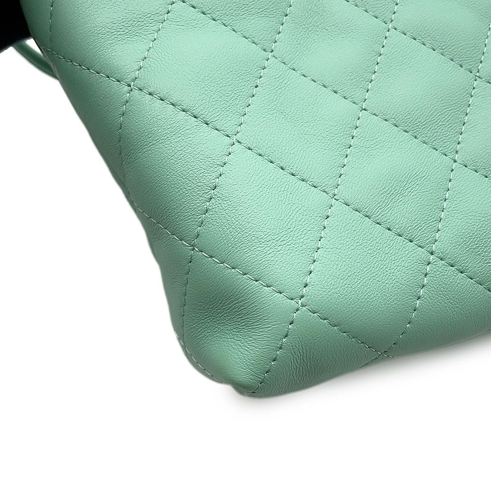 Chanel Shoulder Bag Strap Clutch Quilted CC Logo Lambskin — view 8