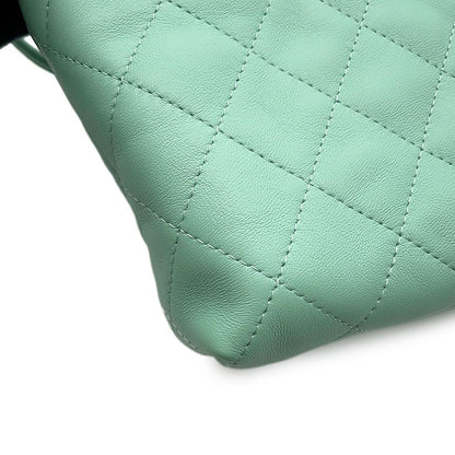 Chanel Shoulder Bag Strap Clutch Quilted CC Logo Lambskin — view 8