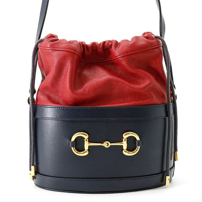 Gucci Shoulder Bag Horsebit 1955 Drawstring Leather