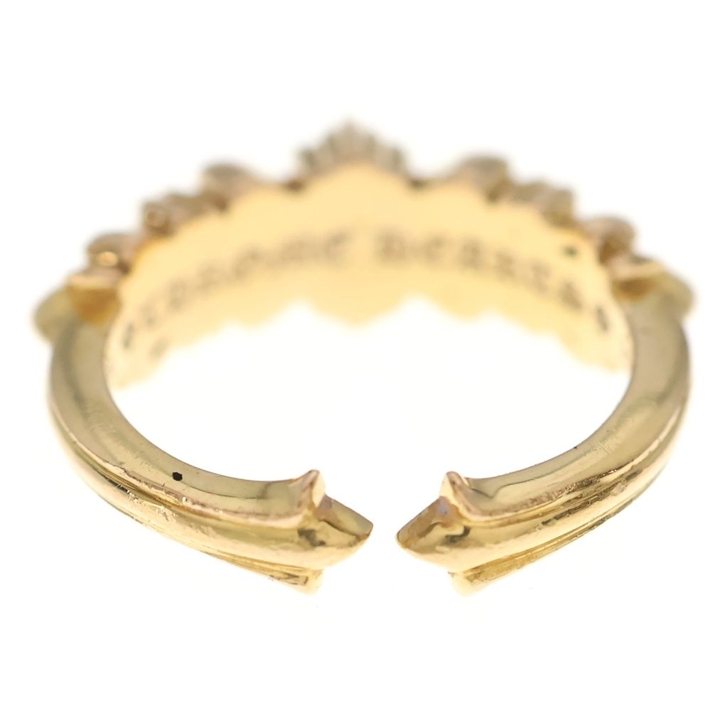 Chrome Hearts 22K Baby Classic Double Floral Ring Gold — view 2