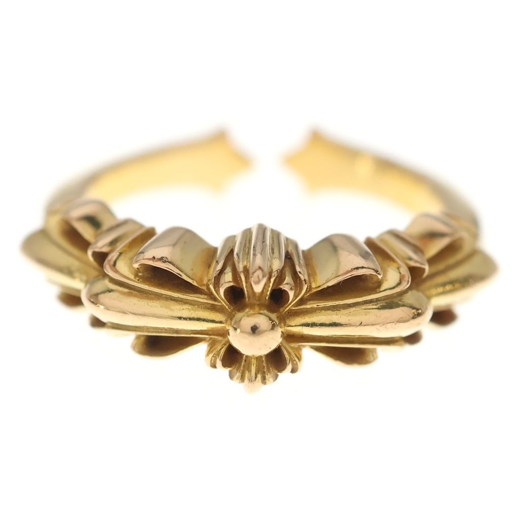 Chrome Hearts 22K Baby Classic Double Floral Ring Gold — view 4