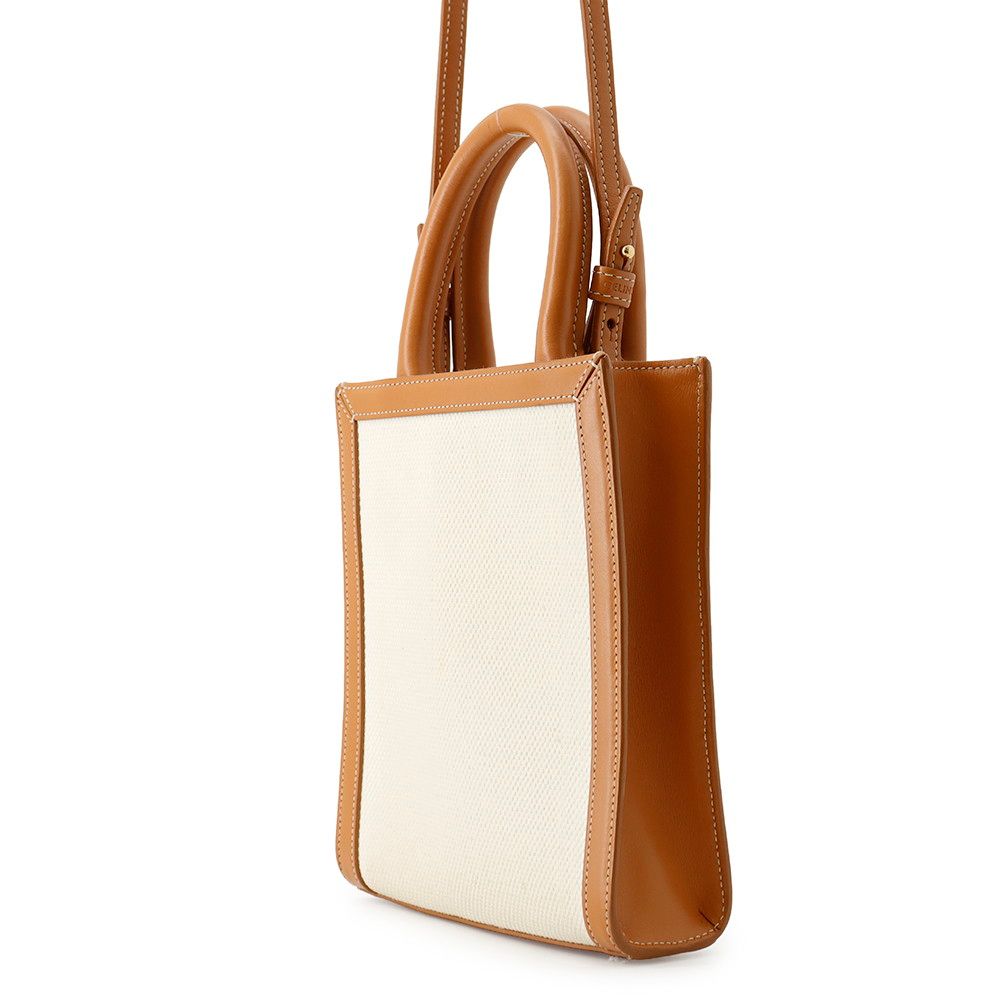 Celine Handbag Mini Vertical Cover Canvas Leather 2-Way — view 2