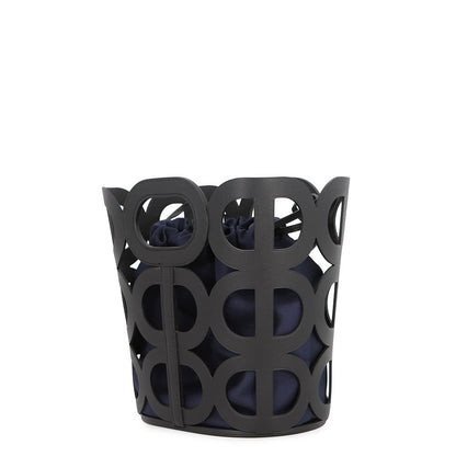 Hermes Handbag Chaine D'Ancre Black Navy Vo Madame Silk — view 2