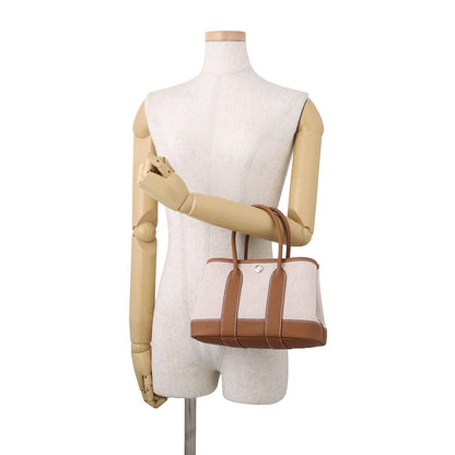 Hermes Tote Bag Neo Garden 23 Party Ecru Gold Silver Toile H Negonda — view 4