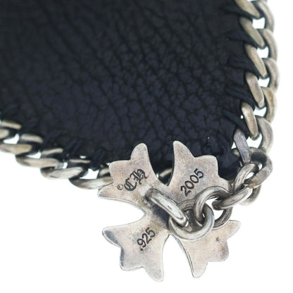 Chrome Hearts Lthr Psl CH Plus Charm Leather Bracelet Black — view 6
