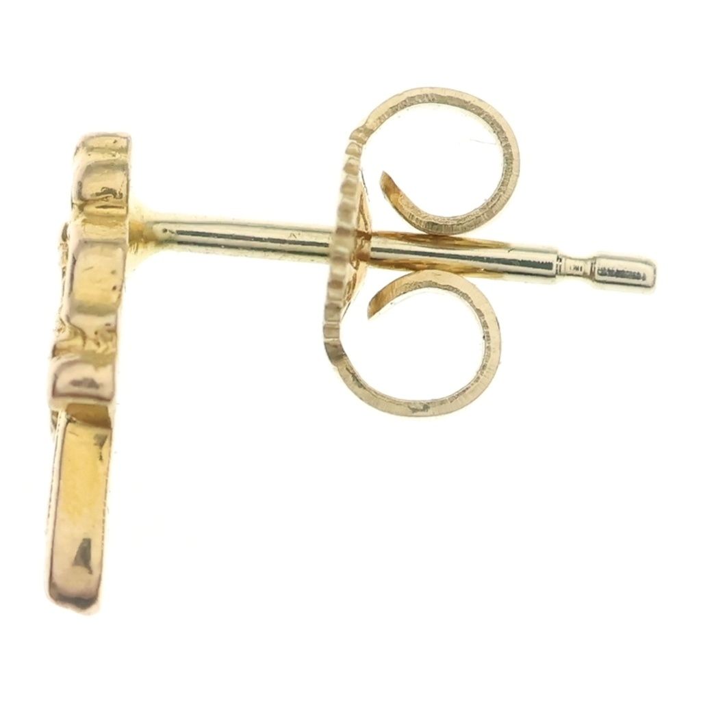 Chrome Hearts 22K Stack Dagger Stud Earrings Gold — view 3