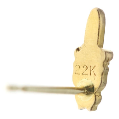 Chrome Hearts 22K Stack Dagger Stud Earrings Gold — view 5