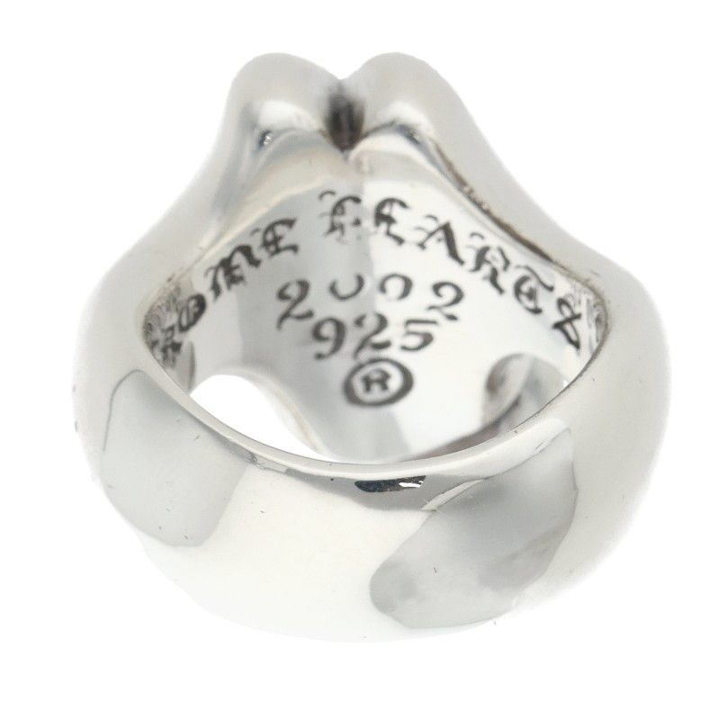 Chrome Hearts Lip Tongue Md Lip and Tan Silver Ring — view 2