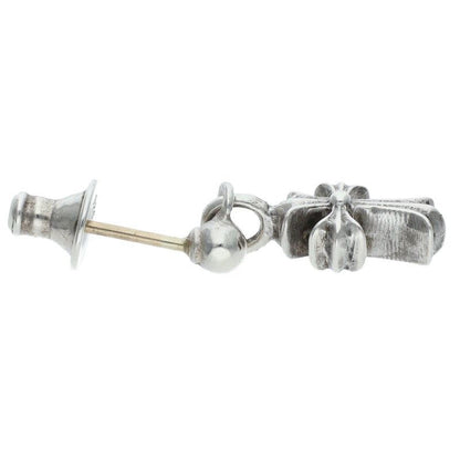 Chrome Hearts Drp Stck CH Stack CH Cross Drop Silver Earrings — view 3
