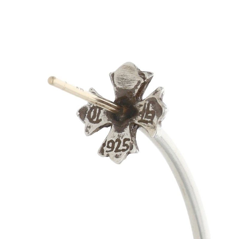 Chrome Hearts Hoop CH Pls CH Plus Silver Earrings — view 3