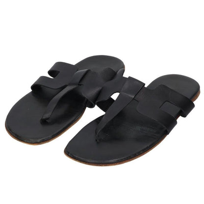 Hermes Strap Leather Flat Sandals