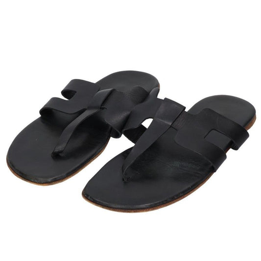 Hermes Strap Leather Flat Sandals