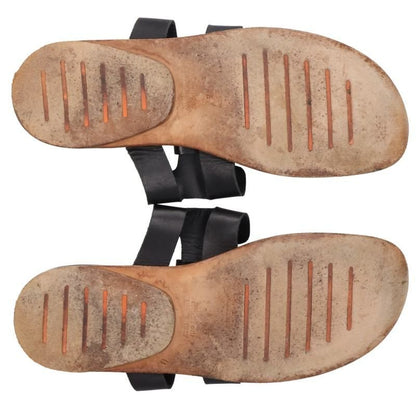Hermes Strap Leather Flat Sandals — view 4