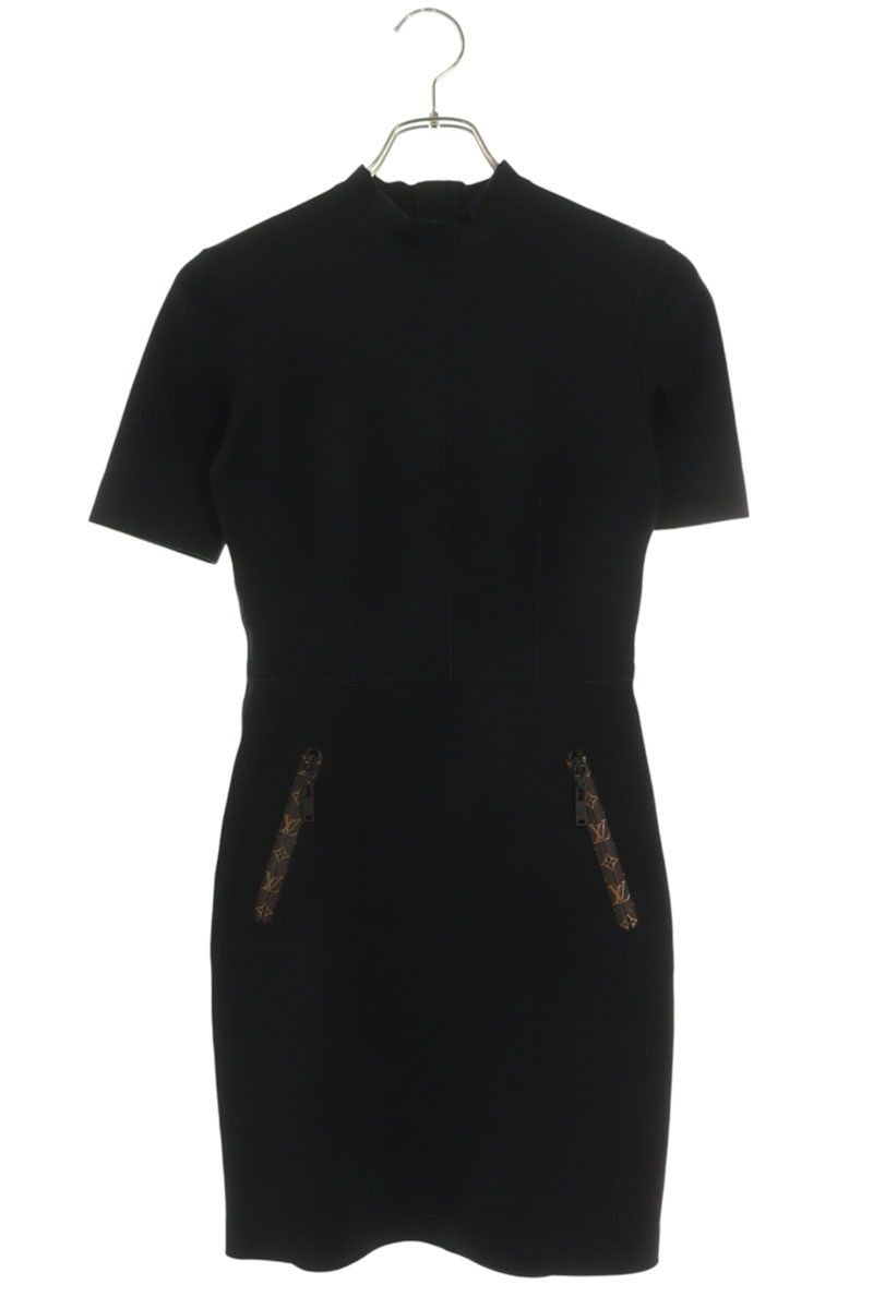 Louis Vuitton Nhy Mock Neck Fit Dress 34