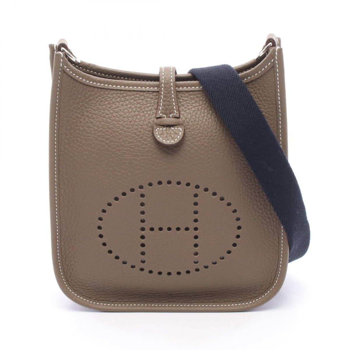 Hermes Shoulder Bag Evelyne TPM Etoupe Leather Amazon